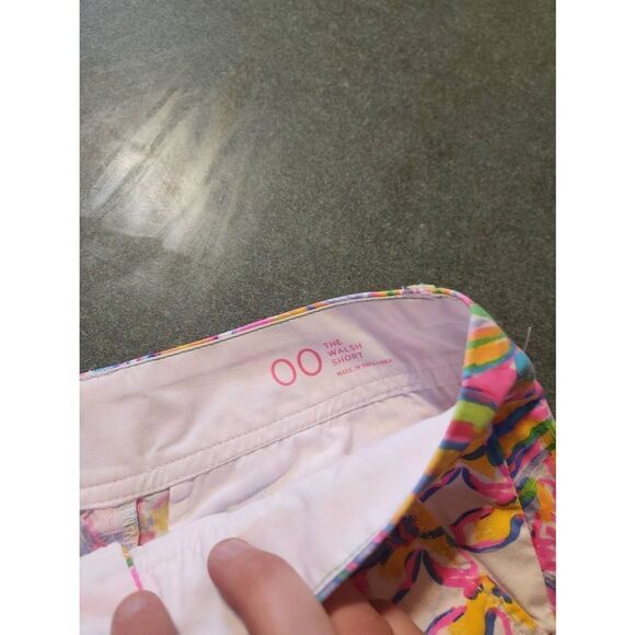Lilly Pulitzer Walsh 3" Shorts Resort White Summer Haze Size 00 - Picture 5 of 6